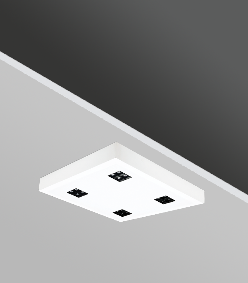 Gecem Lighting TSE BELGELİ DARKA 60×60 40W Sıva Üstü Lensli Dekoratif Armatür