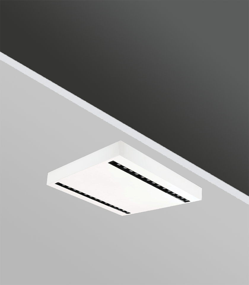 Gecem Lighting TSE BELGELİ DARLA 60×60 40W Sıva Üstü Lensli Dekoratif Armatür