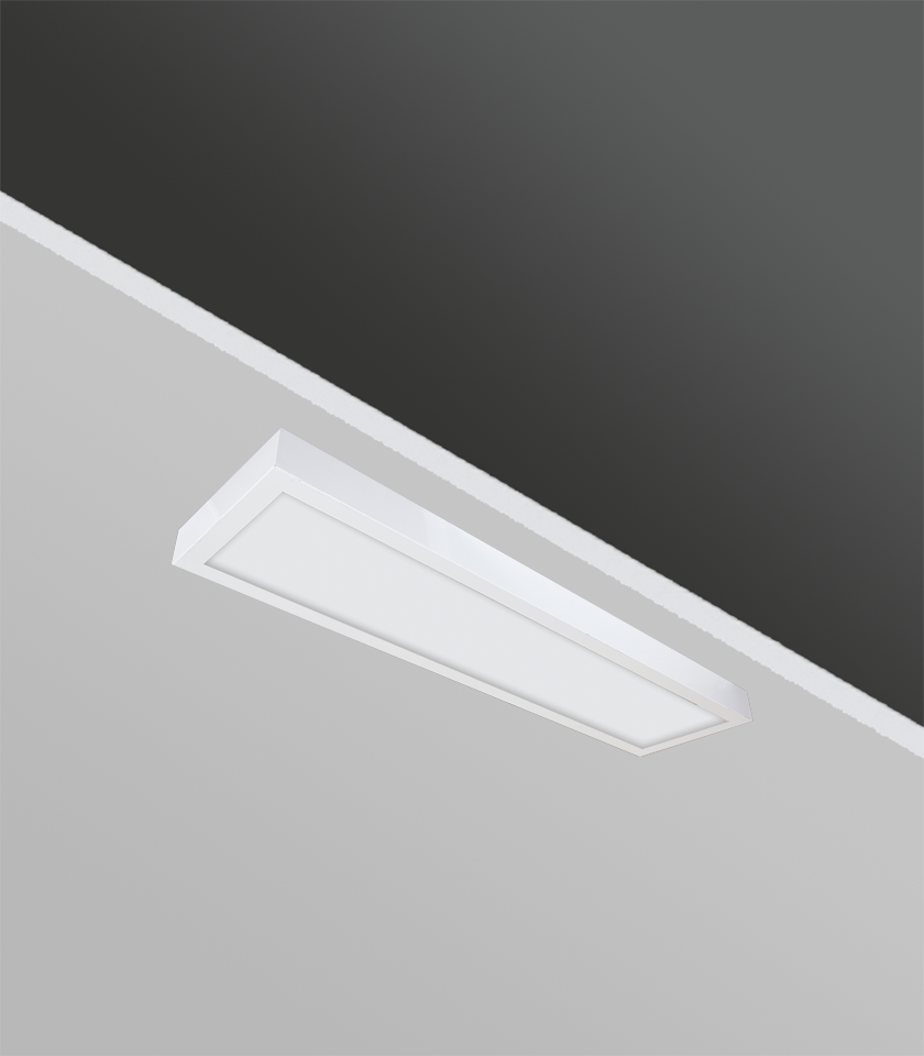 Gecem Lighting TSE BELGELİ OPLA 30×120 36W Sac Çerçeveli Opal Camlı Sıva Üstü Backlight Armatürler