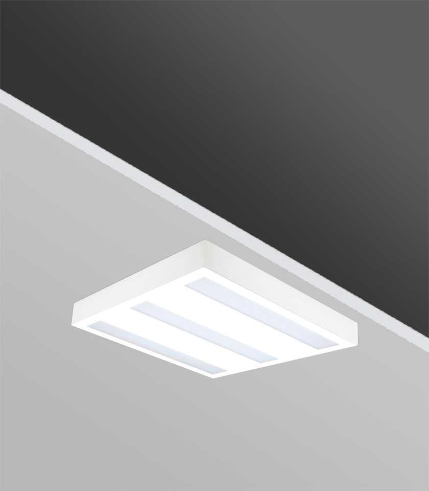 Gecem Lighting TSE BELGELİ TRIA 60×60 36W Sıva Üstü Üçlü Backlight Armatür