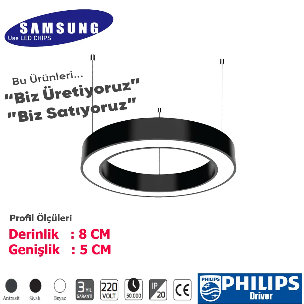 Yuvarlak Linear Armatür ( DORA  )