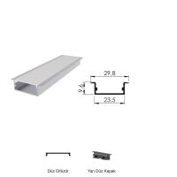300 Cm Alüminyüm Barled (Çubuk) Boş Kasa Profili Sıva Altı