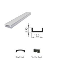 300 Cm Alüminyüm Barled (Çubuk) Boş Kasa Profili Sıva Üstü