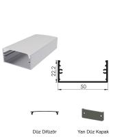 300 Cm Alüminyüm Sıva Üstü Led Linear Boş Kasa Profil