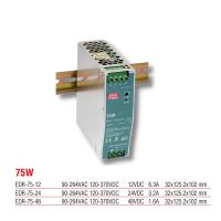 EDR-75-24 Meanwell 75 Watt 24 Vdc 3.2 Amper Ray Montaj Switching Güç Kaynağı