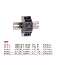 HDR-30-48 Meanwell 30 Watt 48 Vdc 0.75 Amper Plastik Kasa Ray Tipi Güç Kaynağı