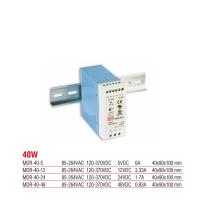 MDR-40-12 Meanwell 40 Watt 12 Vdc 3.33 Amper Plastik Kasa Ray Tipi Güç Kaynağı