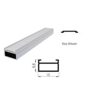 300 Cm Alüminyüm Barled (Çubuk) Boş Kasa Profili Sıva Üstü