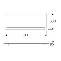 Gecem Lighting TSE BELGELİ STERA 30×120 36W Sıva Üstü Temperli Camlı Ameliyathane Armatürleri