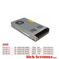LRS-350-48 Yüksek Verimli Kapalı Tip 350 Watt 48 Vdc 7.3 Amper Güç Kaynağı