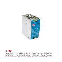 NDR-240-24 Meanwell 240 Watt 24 Vdc 10 Amper Ray Montaj Switching Güç Kaynağı