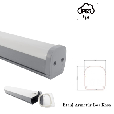 120 Cm Led Etanj Armatür Boş Kasa Fiyatı