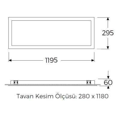 Gecem Lighting TSE BELGELİ STERA 30×120 36W Sıva Altı Temperli Camlı Ameliyathane Armatürleri