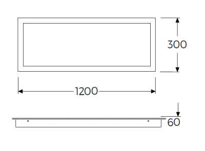 Gecem Lighting TSE BELGELİ STERA 30×120 36W Sıva Üstü Temperli Camlı Ameliyathane Armatürleri